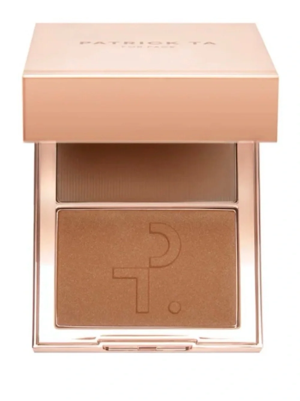 Patrick Ta Dual Bronzer Compact in Rose Gold with Warm Brown Shades